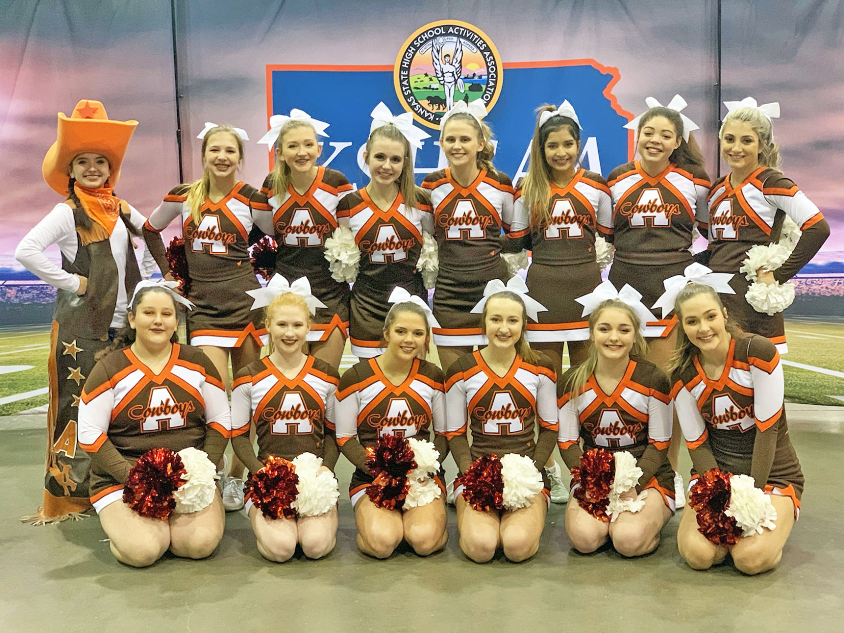 Cowgirls place 5th at State Spirit Day Showcase